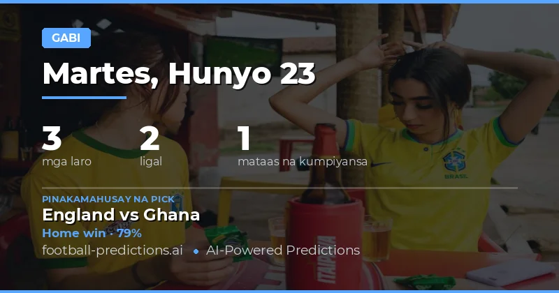 World Cup at Primera Nacional: Mga Pangunahing Tip sa 1X2 Martes 23 Hunyo 2026