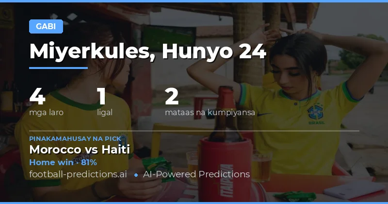 World Cup Picks para sa Miyerkules, 24 Hunyo 2026