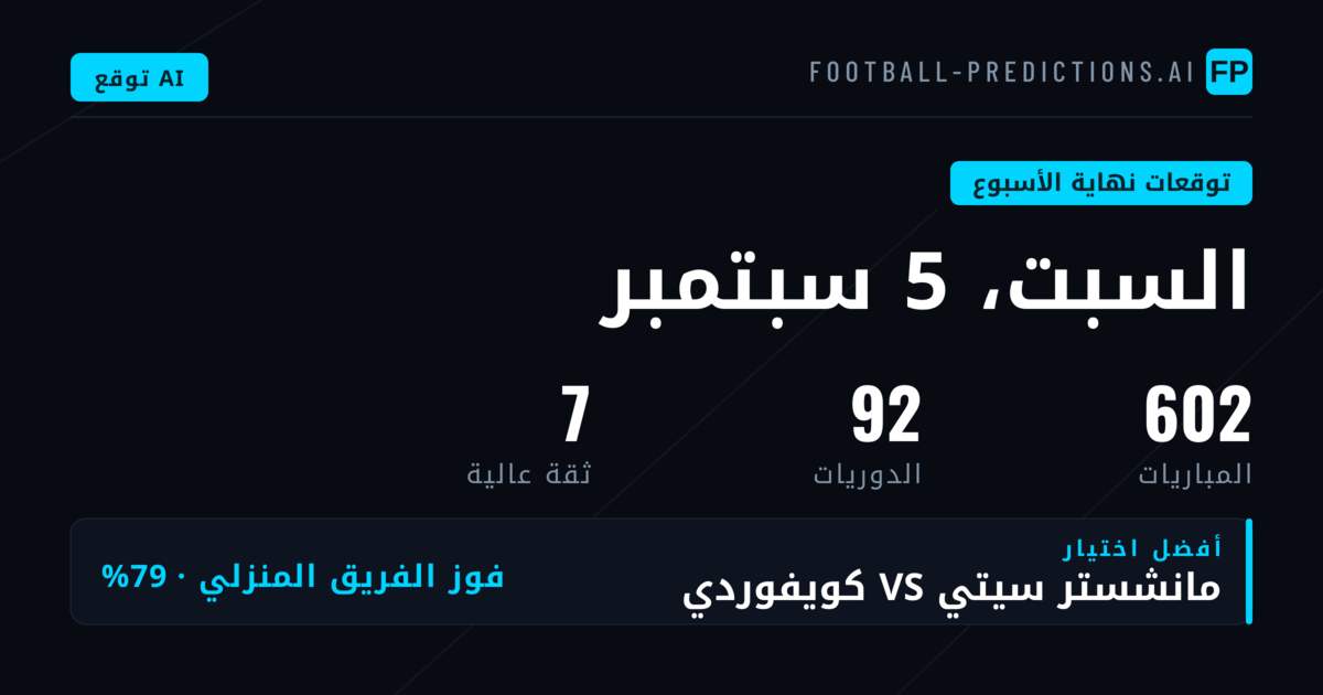نظرة عامة على مباريات مطلع سبتمبر