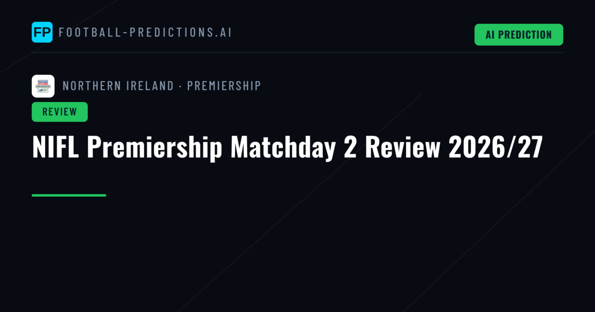 NIFL Premiership Matchday 2 Review 2026/27