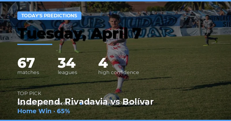Pronostici del 7 aprile 2026: analisi delle partite di oggi