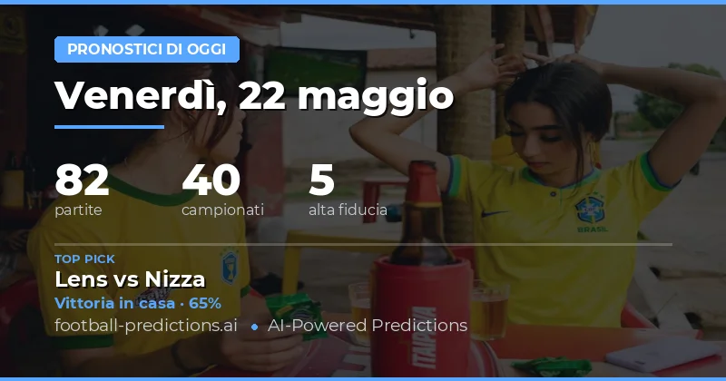 Analisi Statistiche e Tendenza delle Partite del 22 Maggio 2026