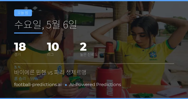 오늘의 축구 경기 전망 및 핵심 통계 분석