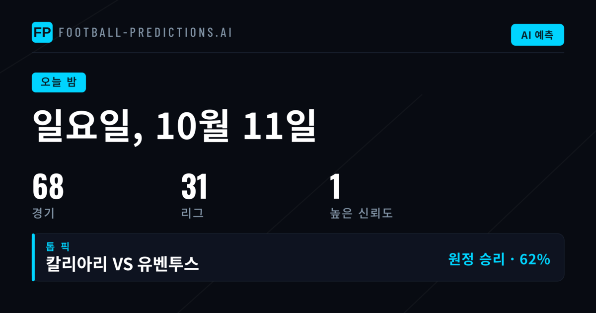 10월 11일 축구 경기_preview: 세계 각지의 핵심 대결