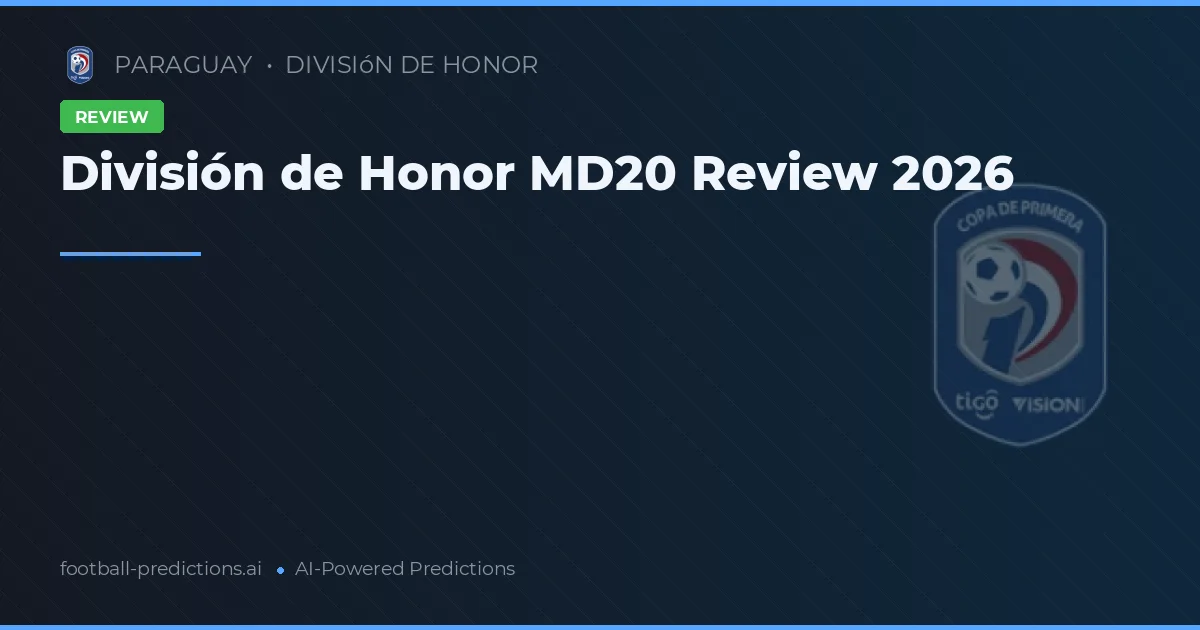 División de Honor MD20 Review 2026