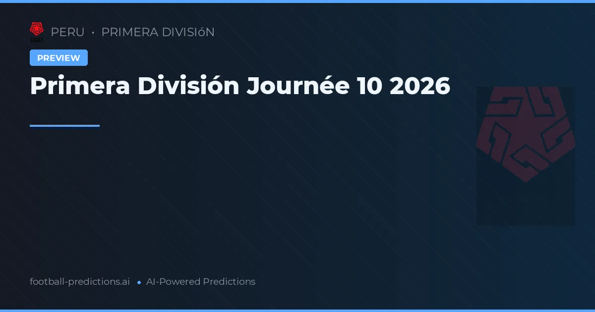 Primera División Journée 10 2026