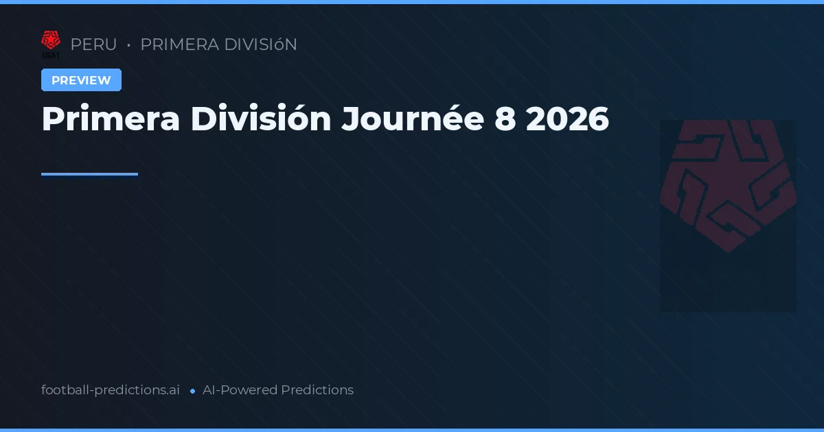 Primera División Journée 8 2026