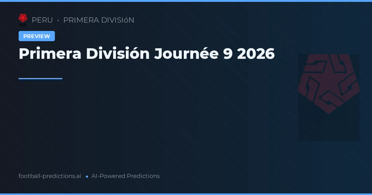 Primera División Journée 9 2026