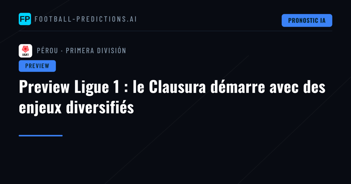 Preview Ligue 1 : le Clausura démarre avec des enjeux diversifiés