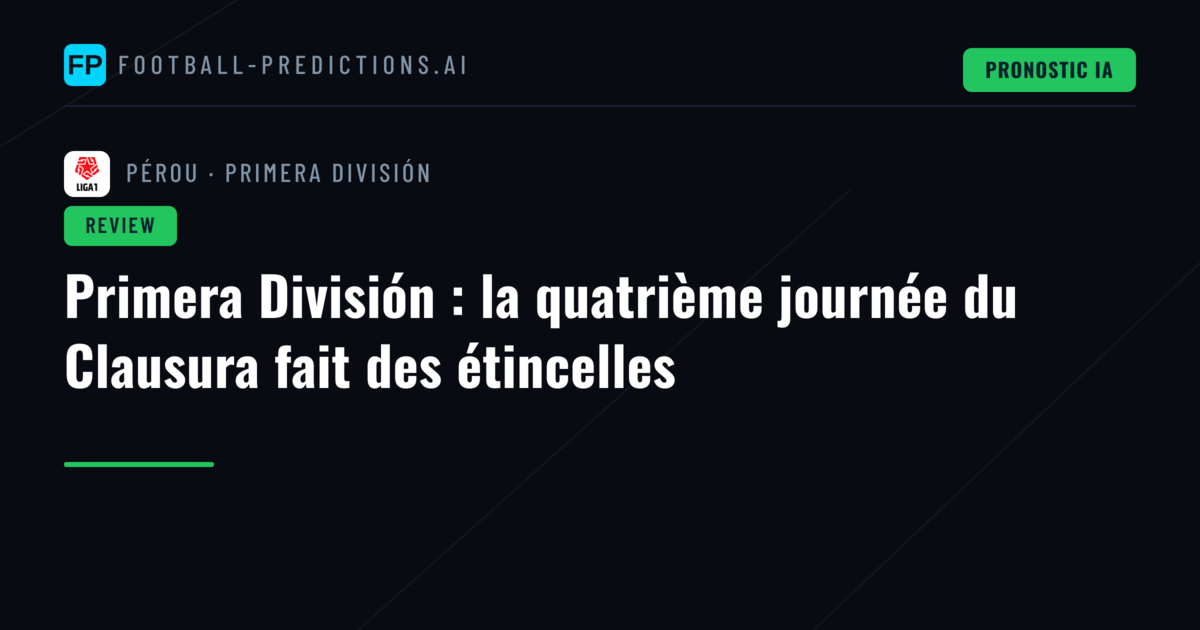 Primera División : la quatrième journée du Clausura fait des étincelles