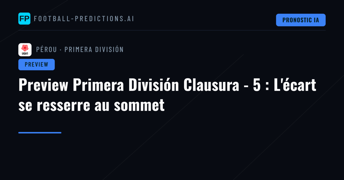 Preview Primera División Clausura - 5 : L'écart se resserre au sommet