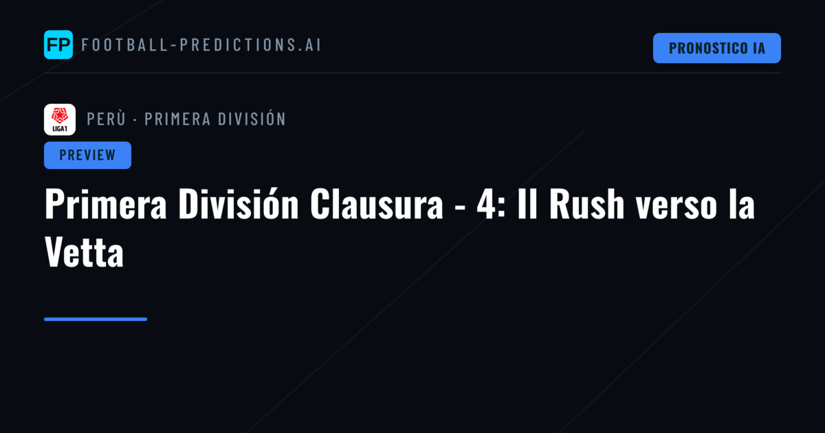 Primera División Clausura - 4: Il Rush verso la Vetta