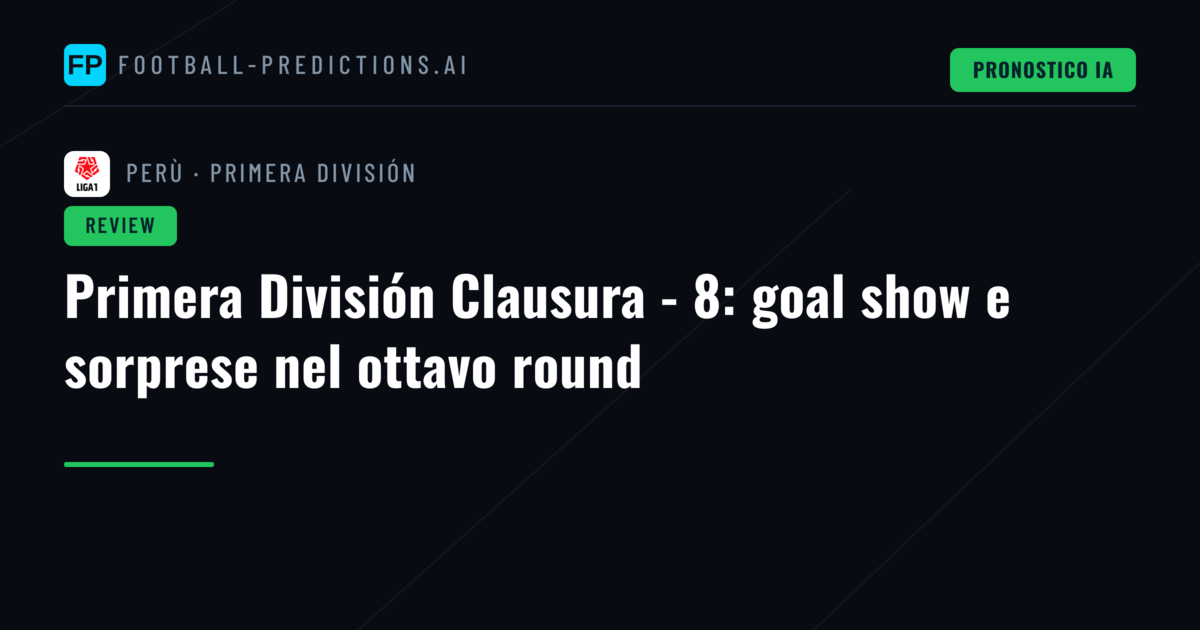 Primera División Clausura - 8: goal show e sorprese nel ottavo round