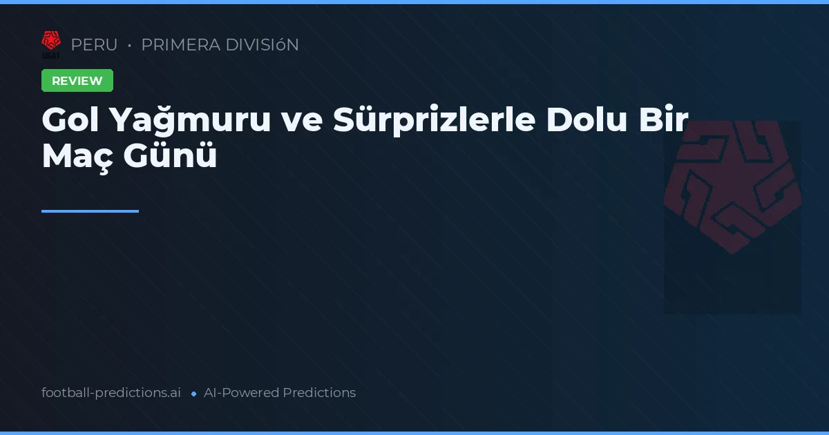 Gol Yağmuru ve Sürprizlerle Dolu Bir Maç Günü
