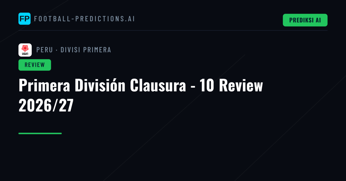 Primera División Clausura - 10 Review 2026/27