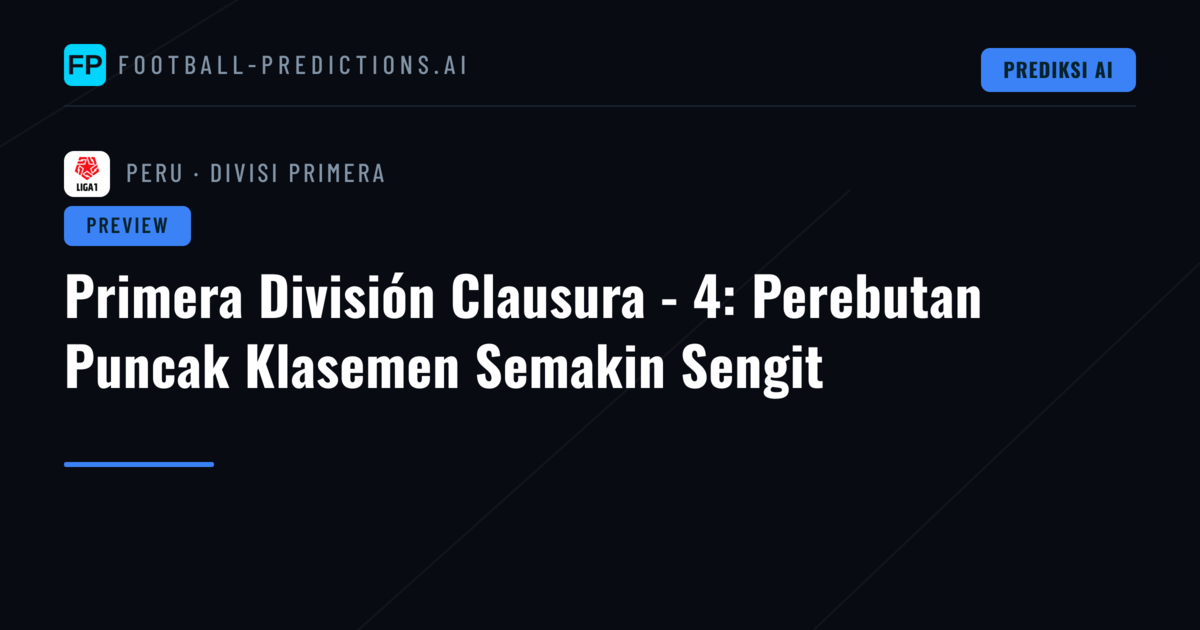 Primera División Clausura - 4: Perebutan Puncak Klasemen Semakin Sengit