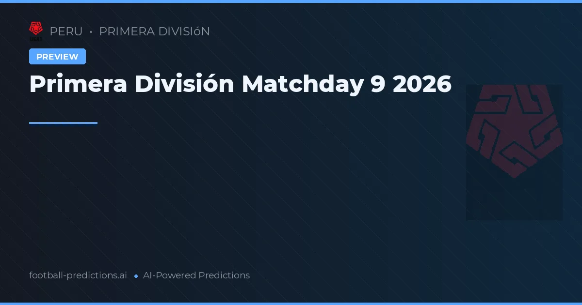 Primera División Matchday 9 2026