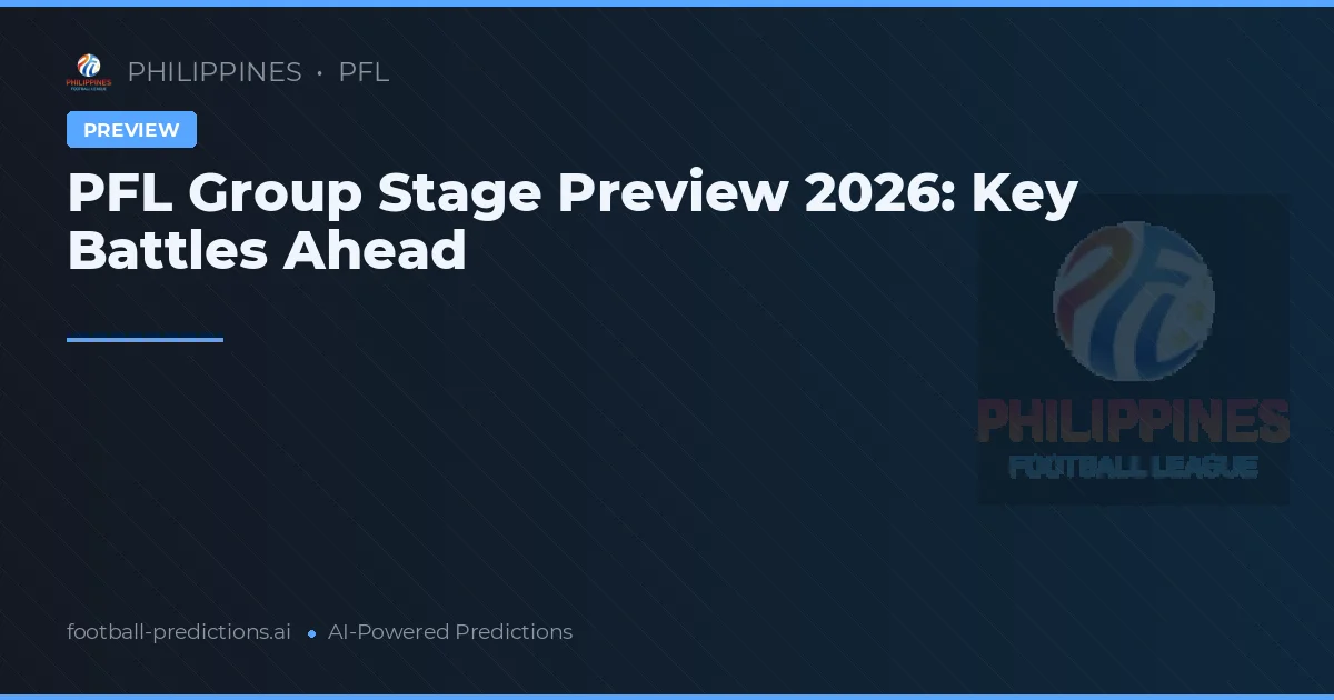 PFL Group Stage Preview 2026: Key Battles Ahead