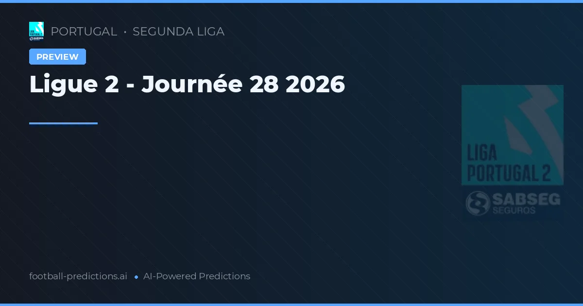 Ligue 2 - Journée 28 2026