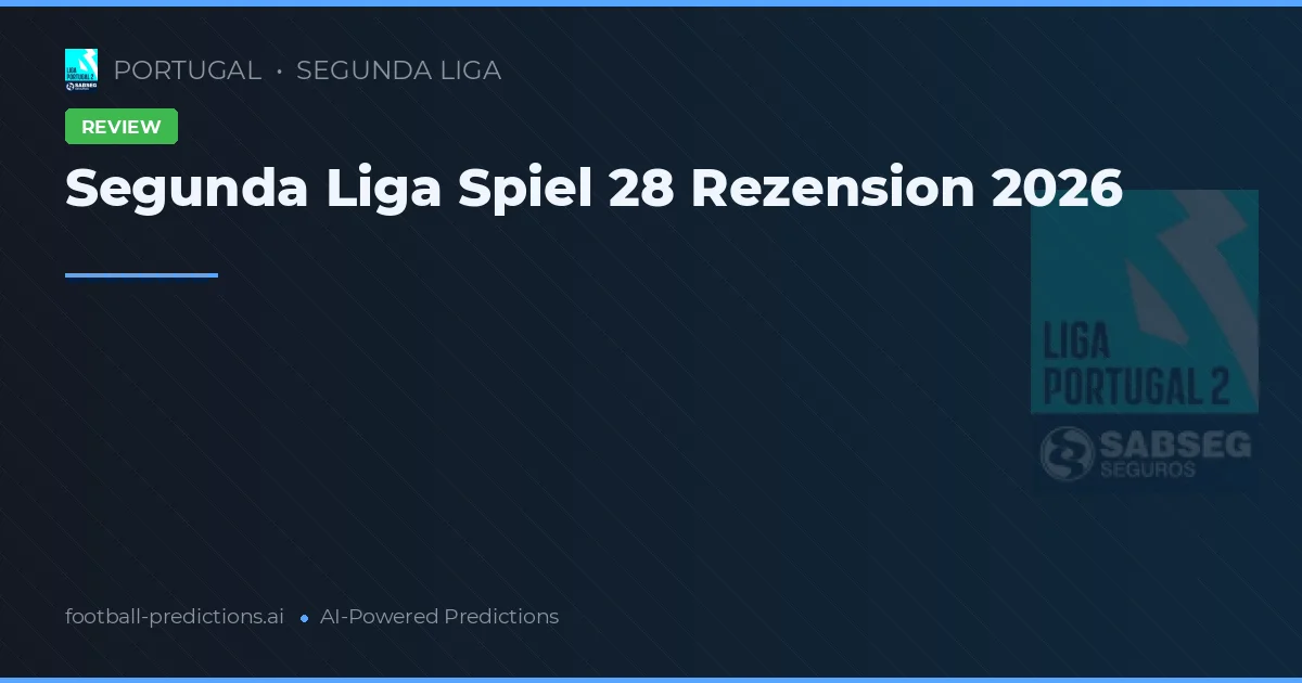 Segunda Liga Spiel 28 Rezension 2026