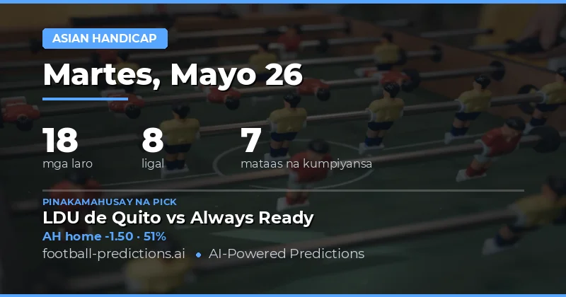 Mga Pinaka-Importante na Asian Handicap Predictions Para Sa Iyong Next Bet