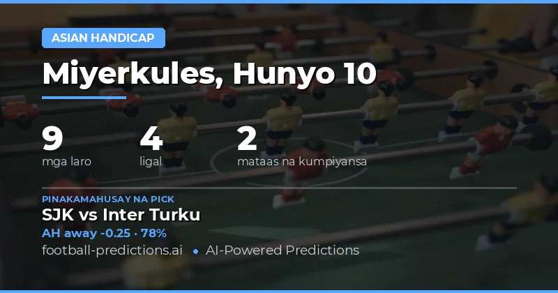 Pinakamahusay na AH Picks (10 Hun 2026)