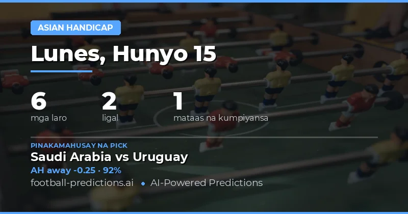 Nangungunang AH Picks para sa 15 Hunyo 2026