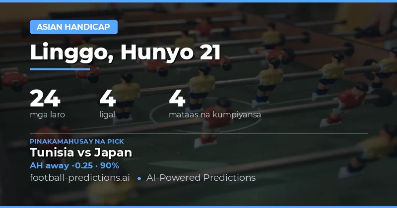 Pinakamahusay na AH Picks para sa 21 Hunyo 2026