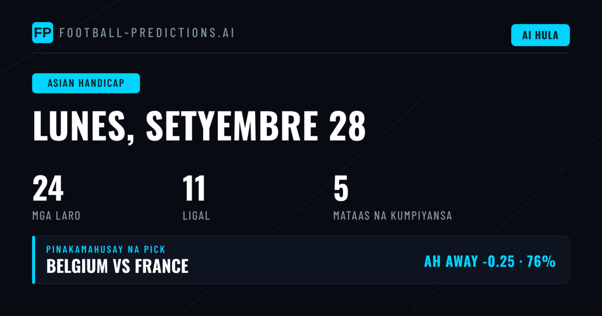 Pinakamahusay na AH Picks para sa 28 Sep 2026