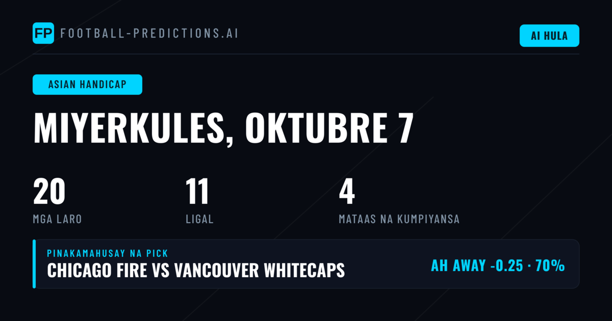 Pinakamahusay na AH Picks para sa 7 Oct 2026