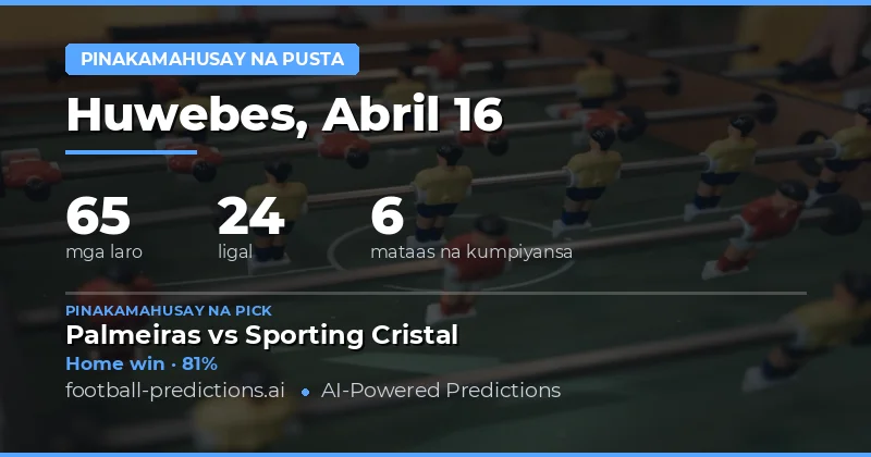 Mga Pinakamahusay na Pagtaya para sa 16 Abril 2026