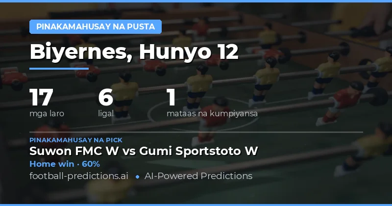 Pinakamahusay na Pili para sa 12 Hunyo 2026