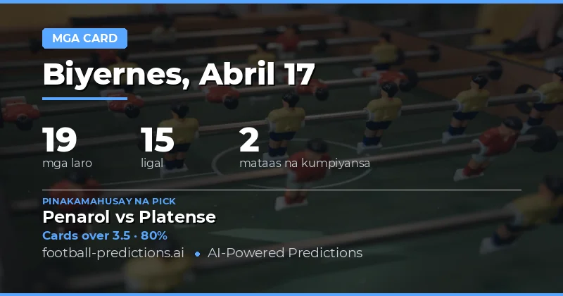 Panahon ng Pagtaya sa Yellow Cards