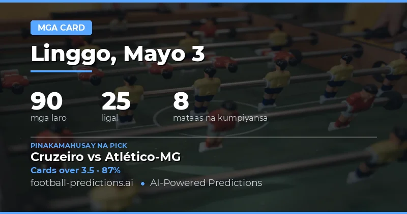 Panimula sa Ating Yellow Cards Predictions