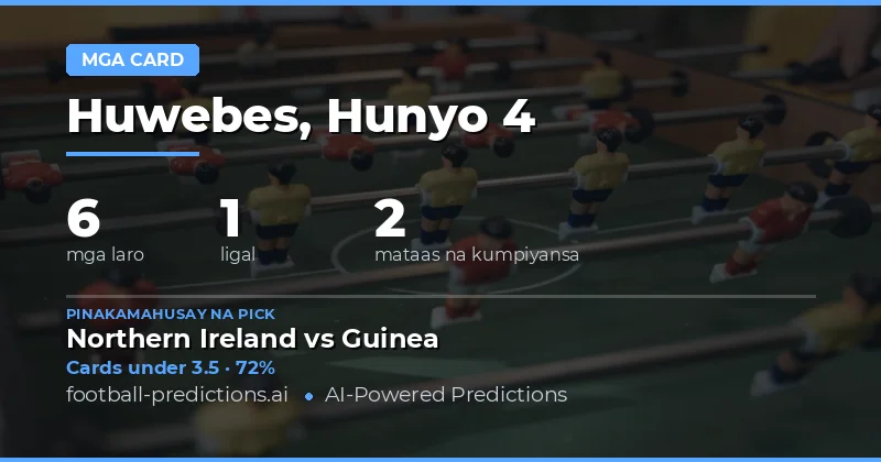 Panimula sa Yellow Cards Over/Under Betting