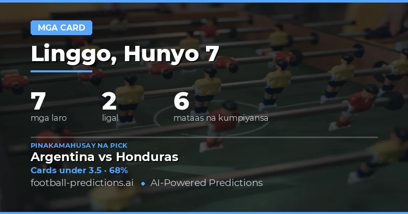 Panimula sa Yellow Cards Over/Under Analysis