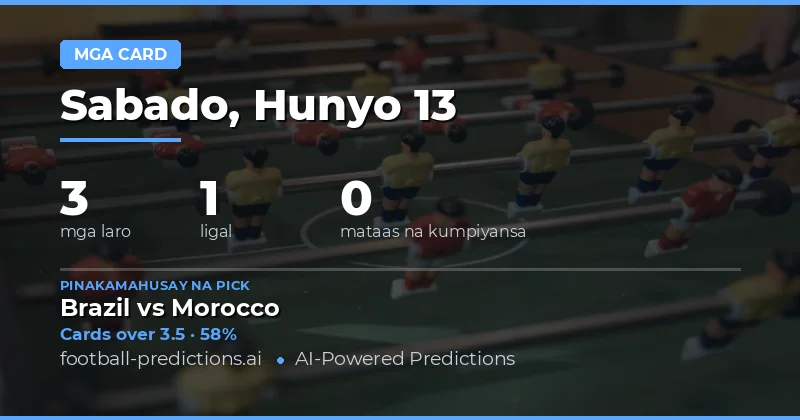 Panimula sa O/U Yellow Cards Analysis