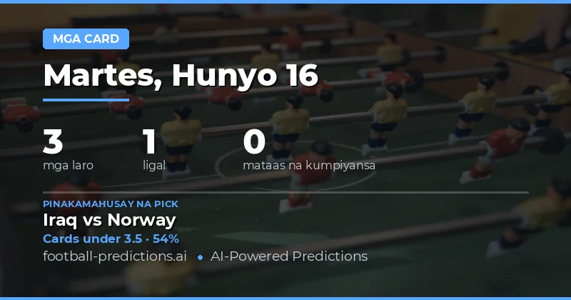 O/U Yellow Cards: Paunang Insights at Analysis