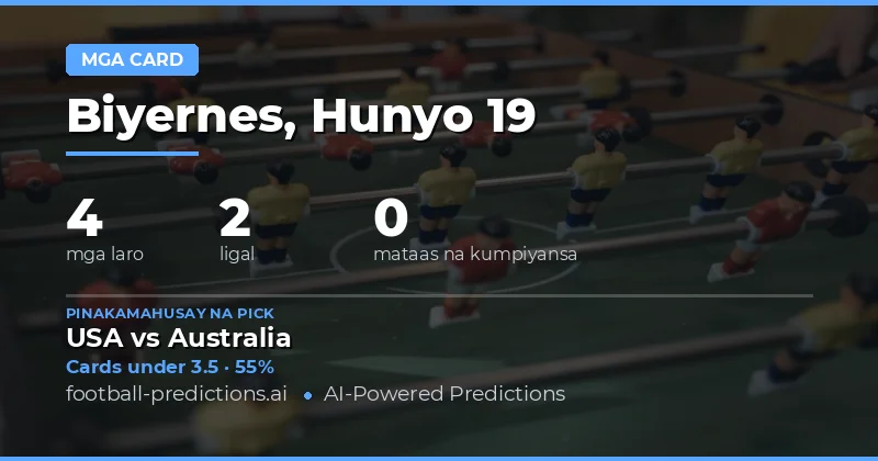 Panimula sa O/U Yellow Cards