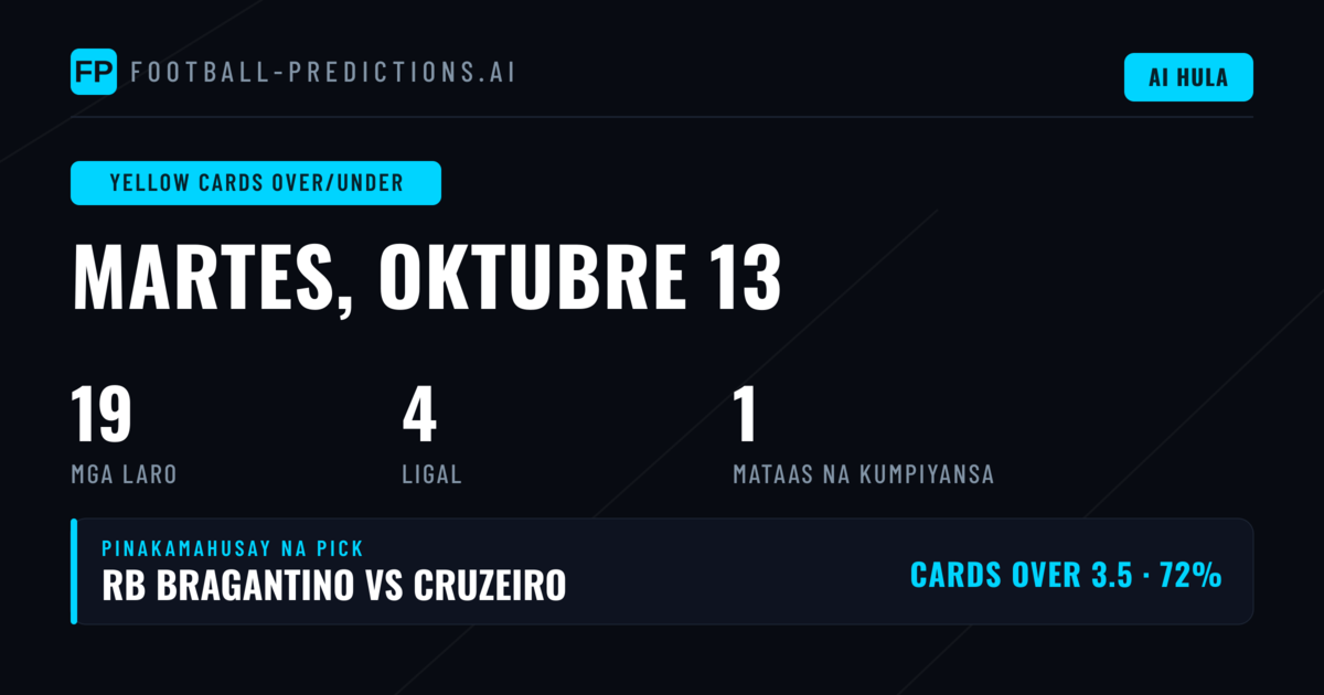 Pinakamahusay na O/U Cards Picks ngayong Araw