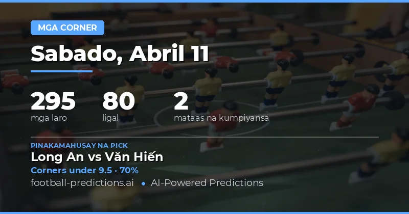 Panlabas na Pagtingin sa Corners Over/Under