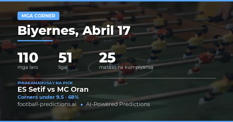 Panimula sa Pagtaya sa Corners Over/Under