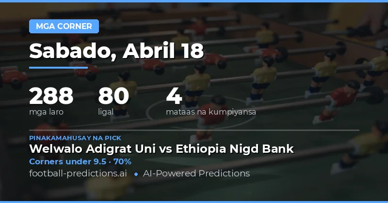 Panimula sa Mga Prediction sa Corners Over/Under