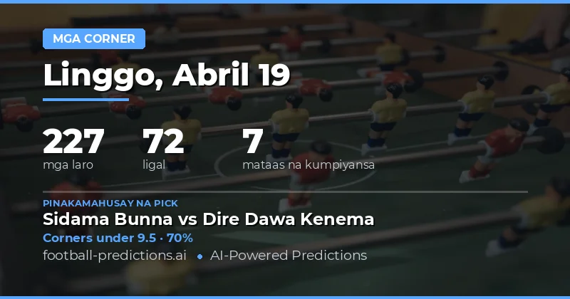 Panahon ng Pagsubok para sa Corners Over/Under