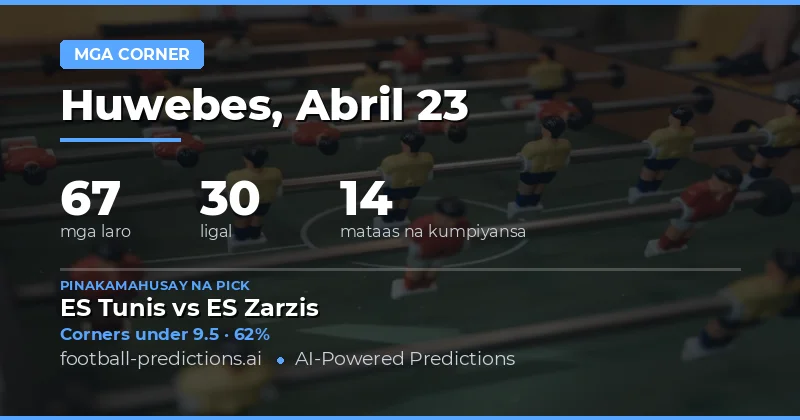 Panimula sa Mga Prediction para sa Corners Over/Under