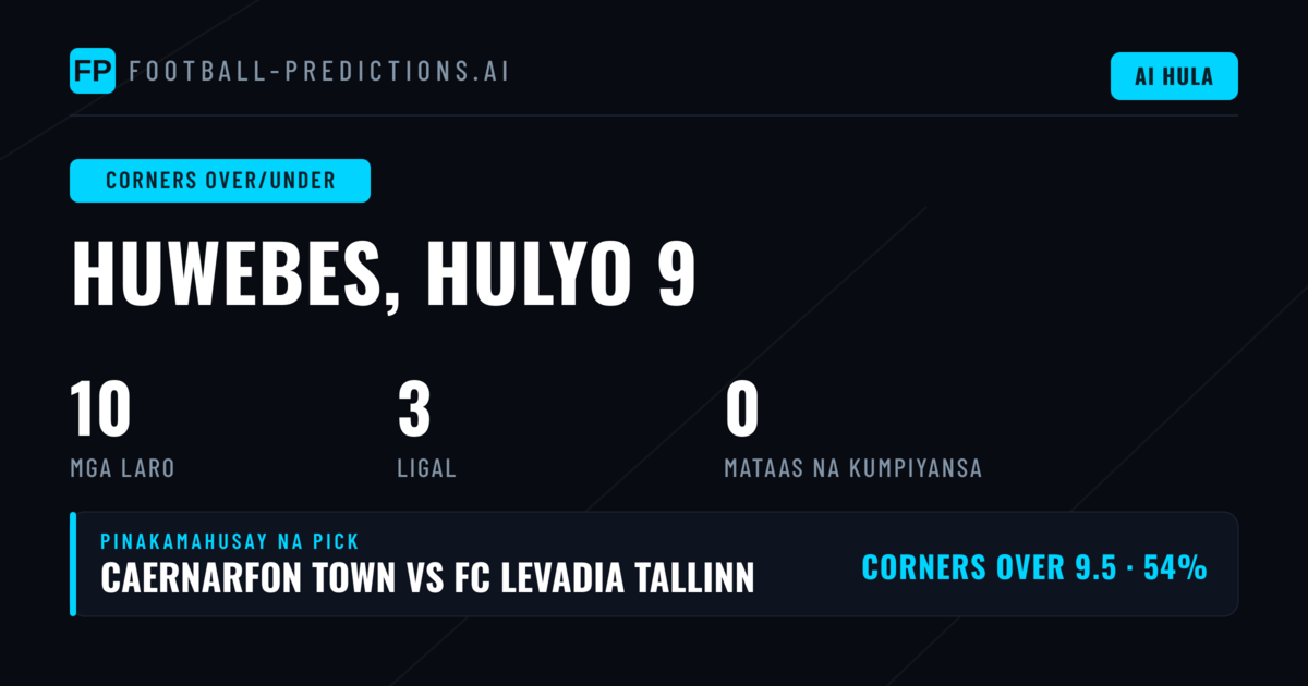 Panimula sa O/U Corner Analysis