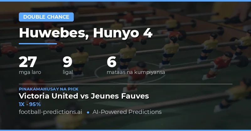 Panimula: Ang Halaga ng Double Chance sa Football Betting