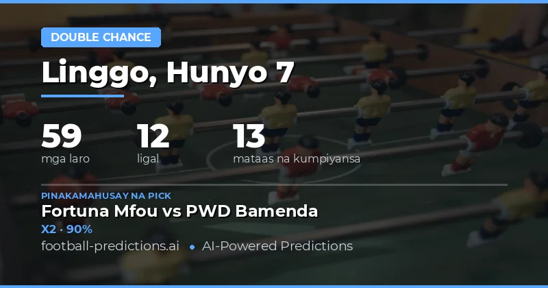 Panimula sa Double Chance Market para sa Iyong mga Posisyon