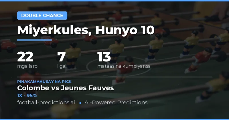 Pinakamahusay na Doble Pagkakataon na Tips para sa 10 Hunyo 2026