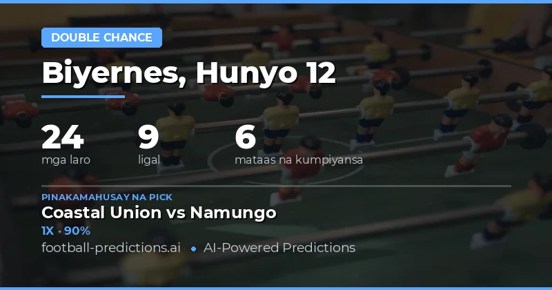 Pinakamahusay na DC Picks para sa 12 Hun 2026